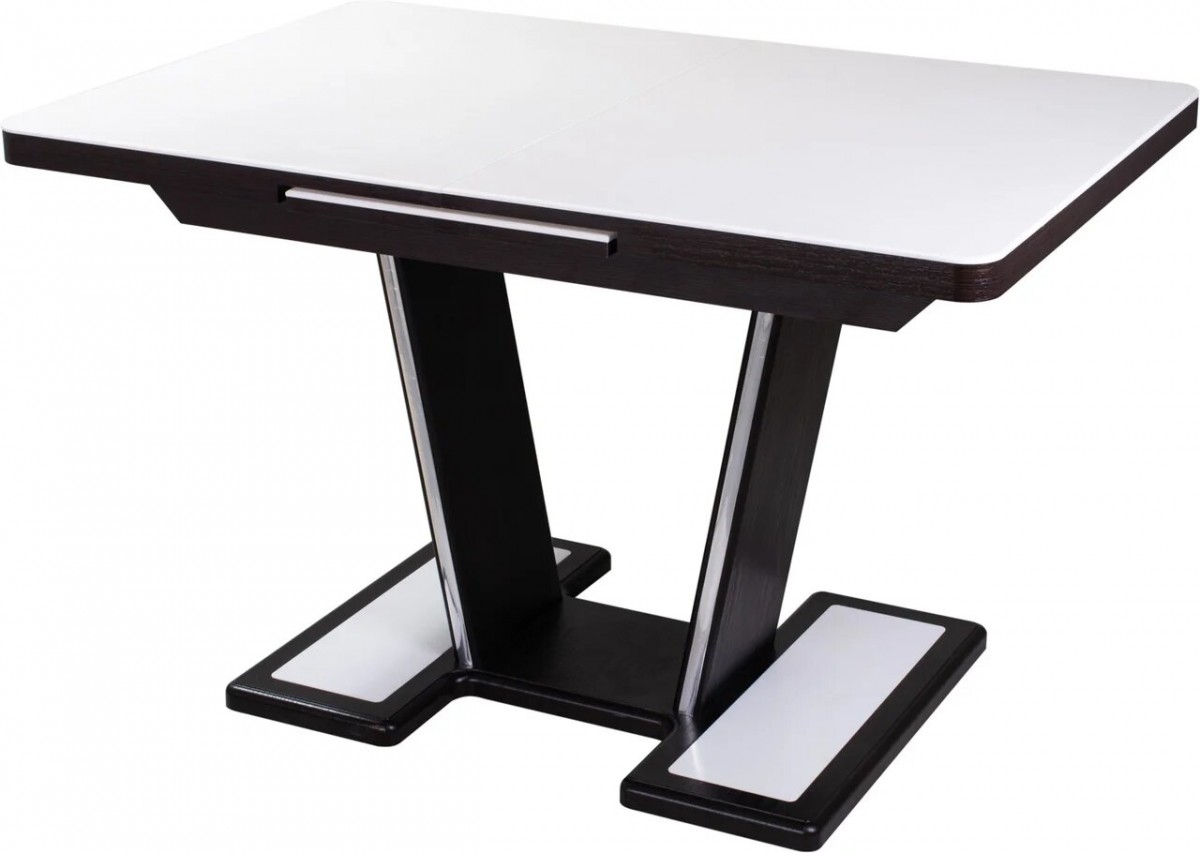 Обеденный стол с камнем Реал ПР-1 КМ 04 ВН 03-1 ВН, венге/камень белого цвета