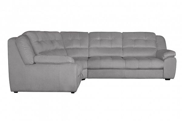  Угловой диван Орлеан с тумбой, Серый, Ткань Velutto 12
