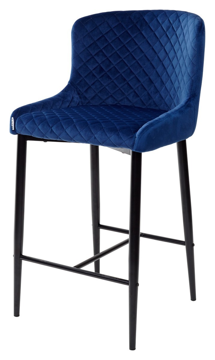 Барный стул ARTEMIS глубокий синий, велюр G108-67 (H=65cm)