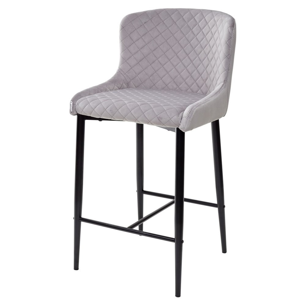 Барный стул ARTEMIS графит, велюр G108-92 (H=65cm)